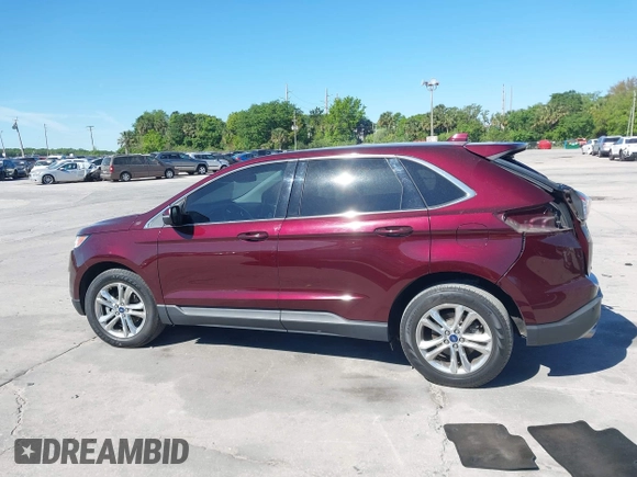 2017 Ford Edge SEL with VIN 2FMPK3J9XHBB87079, listed as a IAAI auction lot 41839642 with 106,391 mi miles. Bid and sale history available at carsss.com. Image 14.