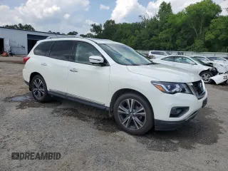 2018 Nissan Pathfinder S z VIN 5N1DR2MN9JC624870, wystawiony jako Copart lot #59740805 z przebiegiem 150 146 mil mil oraz Szkoda całkowita • Salvage title. Historia ofert i sprzedaży dostępna na DreamBid. Obrazek 4.
