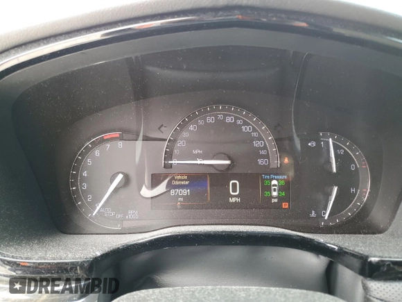 2017 Cadillac XT5 FWD with VIN 1GYKNARS0HZ314818, listed as a Copart auction lot 51158785 with 87,091 mi miles and Clean title. Bid and sale history available at DreamBid. Image 9.