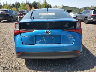 2019 Toyota Prius L Eco with VIN JTDKARFU4K3100057, listed as a Copart auction lot 54227495 with 53,525 mi miles and Salvage Title. Bid and sale history available at carsss.com. Image 6.