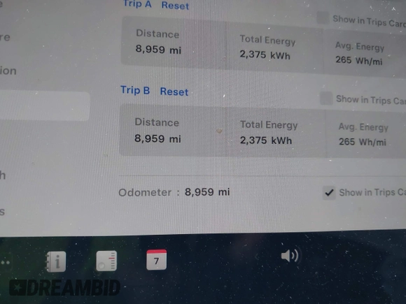 2024 Tesla Model Y Performance with VIN 7SAYGDEF2RA322351, listed as a IAAI auction lot 41953896 with 8,959 mi miles and . Bid and sale history available at DreamBid. Image 14.