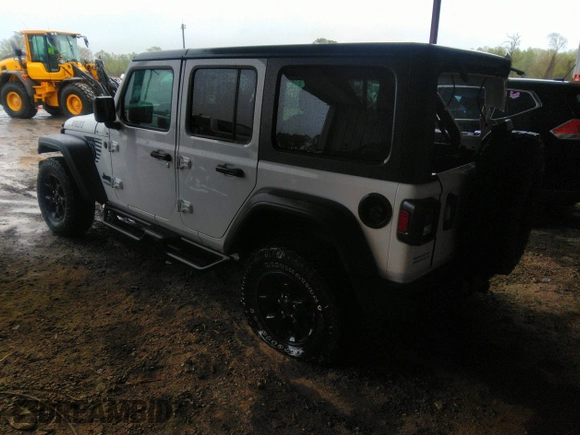 2021 Jeep Wrangler Unlimited Willys with VIN 1C4HJXDN6MW616741, listed as a IAAI auction lot 42009965 with 38,451 mi miles and . Bid and sale history available at DreamBid. Image 3.