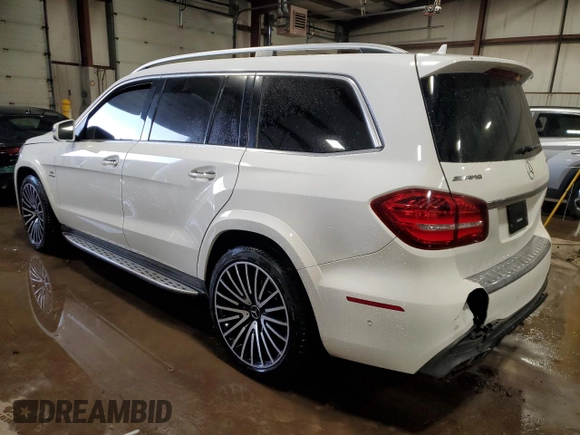 2017 Mercedes-Benz GLS with VIN 4JGDF7FE0HA978513, listed as a Copart auction lot 43703755 with 94,292 mi miles and Salvage Title. Bid and sale history available at carsss.com. Image 2.