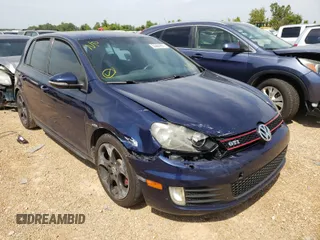 2010 Volkswagen GTI with VIN WVWHV7AJ4AW376431, listed as a Copart auction lot 69883014 with 185,644 mi miles and Salvage Title. Bid and sale history available at carsss.com. Image 1.