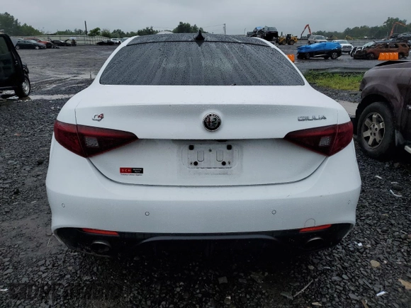 2020 Alfa Romeo Giulia Ti with VIN ZARFANBN2L7632187, listed as a Copart auction lot 66333024 with 0 mi miles and Salvage Title. Bid and sale history available at carsss.com. Image 6.