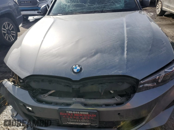 2023 BMW 3 Series 330i xDrive with VIN 3MW89FF0XP8D75507, listed as a Copart auction lot 43062285 with 34,396 mi miles and Salvage Title. Bid and sale history available at carsss.com. Image 11.