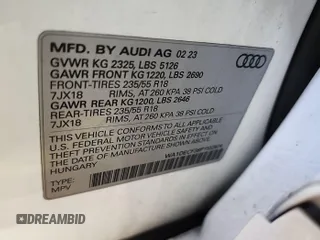 2023 Audi Q3 S line Premium с VIN WA1DECF38P1102974, выставлен на аукционе IAAI как лот 42852727 с пробегом 45 357 миль миль и . История ставок и продаж доступна на DreamBid. Изображение 12.