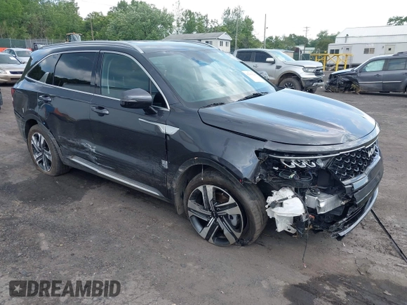 2023 Kia Sorento EX with VIN KNDRHDLG9P5159354, listed as a IAAI auction lot 42559220 with 34,733 mi miles and . Bid and sale history available at DreamBid. Image 1.