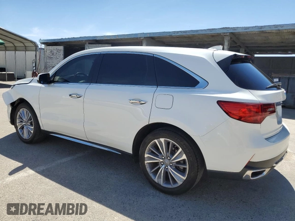 2017 Acura MDX Technology z VIN 5J8YD3H57HL000503, wystawiony jako Copart lot #58166335 z przebiegiem 94 313 mil mil oraz Czysty tytuł • Clean title. Historia ofert i sprzedaży dostępna na DreamBid. Obrazek 2.