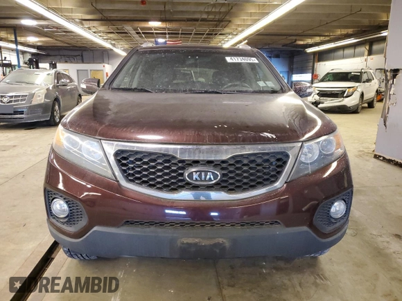 2013 Kia Sorento LX with VIN 5XYKT4A69DG357221, listed as a Copart auction lot 41734095 with 115,261 mi miles and Clean Title. Bid and sale history available at carsss.com. Image 5.