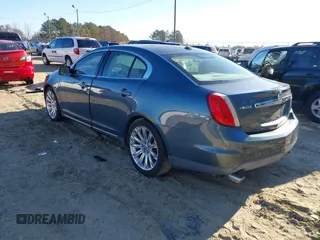 2010 Lincoln MKS with VIN 1LNHL9ER7AG614814, listed as a IAAI auction lot 41283370 with 1 mi miles. Bid and sale history available at carsss.com. Image 3.