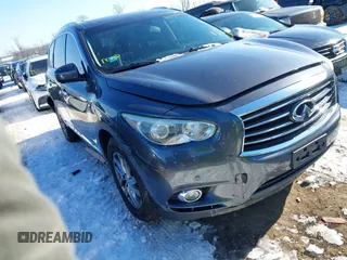 2014 Infiniti QX60 with VIN 5N1AL0MM7EC533876, listed as a IAAI auction lot 41157137 with 141,727 mi miles. Bid and sale history available at carsss.com. Image 1.