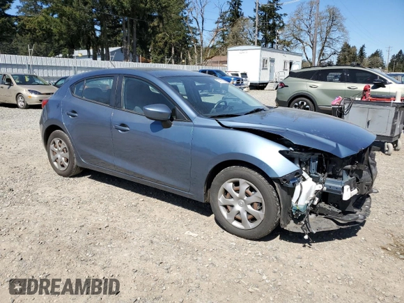 2014 Mazda 3 i Sport with VIN JM1BM1K74E1208588, listed as a Copart auction lot 53401005 with 48,636 mi miles and Salvage Title. Bid and sale history available at carsss.com. Image 4.