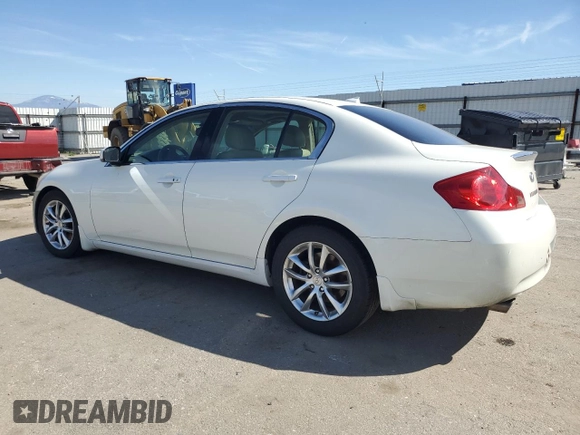 2008 Infiniti G35 Journey with VIN JNKBV61E58M218977, listed as a Copart auction lot 49639525 with Not Provided miles and Salvage Title. Bid and sale history available at DreamBid. Image 2.