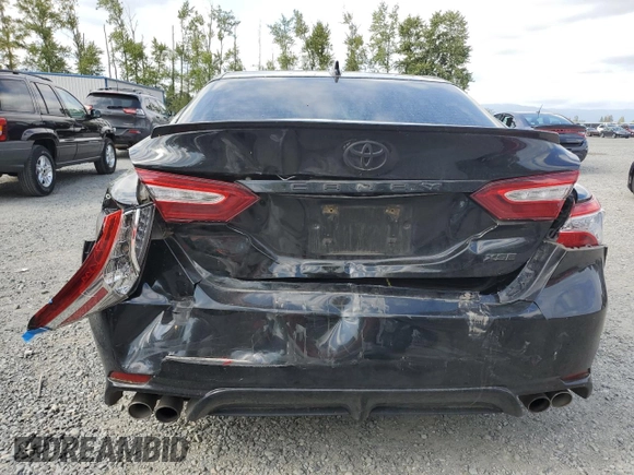 2020 Toyota Camry XSE with VIN 4T1K61AK2LU972205, listed as a Copart auction lot 55792685 with 106,696 mi miles and Salvage Title. Bid and sale history available at DreamBid. Image 6.