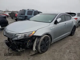 2014 Kia Optima Hybrid EX with VIN KNAGN4ADXE5074560, listed as a Copart auction lot 39807434 with 142,409 mi miles and Salvage Title. Bid and sale history available at carsss.com. Image 1.