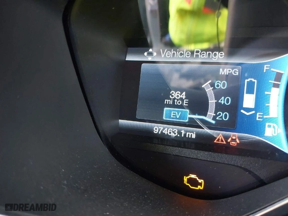 2014 Ford C-Max Hybrid SE with VIN 1FADP5AU7EL521806, listed as a IAAI auction lot 41622136 with 97,463 mi miles. Bid and sale history available at carsss.com. Image 15.