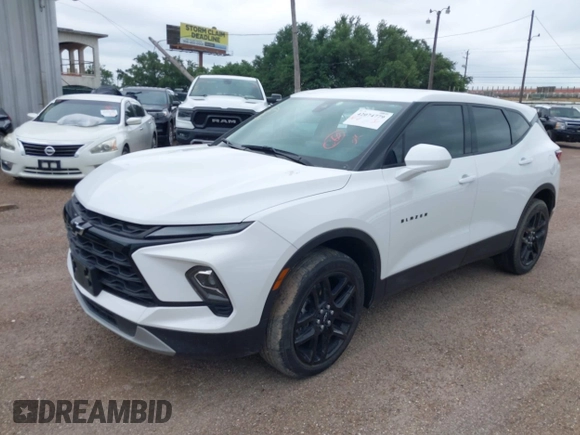 2023 Chevrolet Blazer LT with VIN 3GNKBCR47PS105610, listed as a IAAI auction lot 42074779 with 36,286 mi miles and . Bid and sale history available at DreamBid. Image 2.
