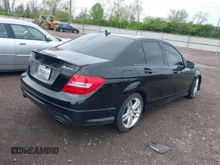2013 Mercedes-Benz C 300 Sport with VIN WDDGF8AB6DR277819, listed as a IAAI auction lot 42111397 with 95,582 mi miles and . Bid and sale history available at carsss.com. Image 4.