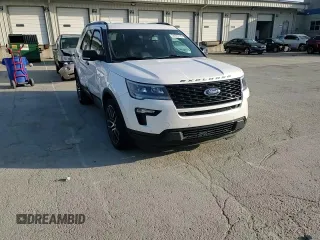 2018 Ford Explorer Sport with VIN 1FM5K8GT4JGB13453, listed as a Copart auction lot 56945725 with 108,371 mi miles and Salvage title. Bid and sale history available at DreamBid. Image 14.