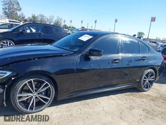 2021 BMW 3 Series M340i xDrive with VIN 3MW5U9J0XM8B49022, listed as a IAAI auction lot 41637152 with 65,452 mi miles. Bid and sale history available at carsss.com. Image 14.