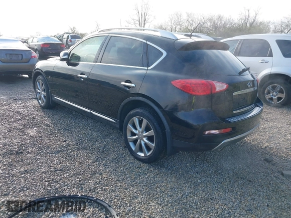 2017 Infiniti QX50 with VIN JN1BJ0RRXHM411985, listed as a IAAI auction lot 41990322 with 75,736 mi miles. Bid and sale history available at carsss.com. Image 3.