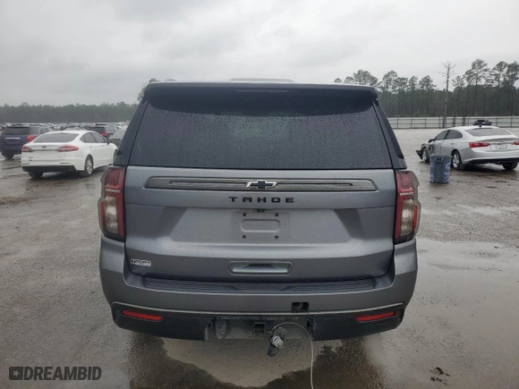 2021 Chevrolet Tahoe Z71 with VIN 1GNSKPKD5MR304512, listed as a Copart auction lot 44765675 with 84,197 mi miles and Salvage Title. Bid and sale history available at carsss.com. Image 6.