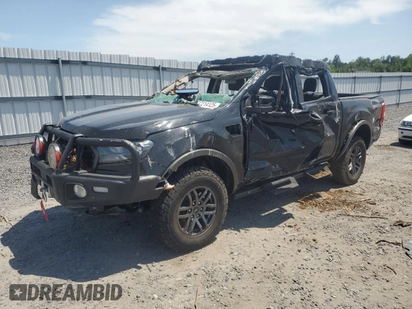 2021 Ford Ranger XL with VIN 1FTER4FH1MLD41833, listed as a Copart auction lot 57214125 with 24,565 mi miles and Salvage title. Bid and sale history available at DreamBid. Image 1.