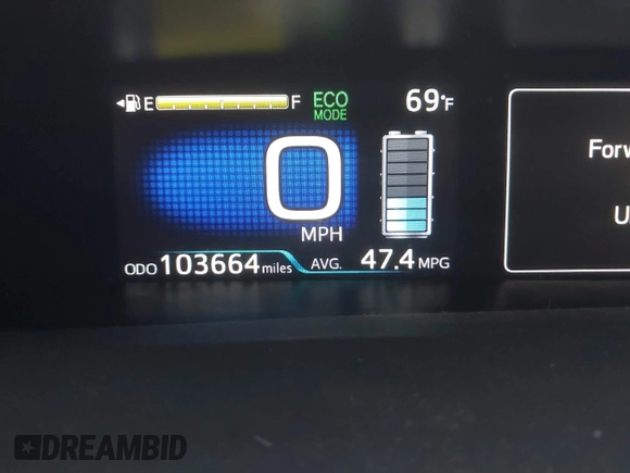 2018 Toyota Prius Two with VIN JTDKARFU4J3064739, listed as a IAAI auction lot 41918080 with 103,664 mi miles. Bid and sale history available at carsss.com. Image 7.