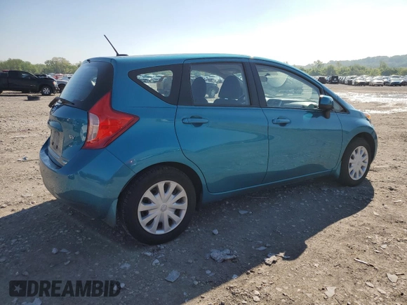 2014 Nissan Note SV with VIN 3N1CE2CP7EL426123, listed as a Copart auction lot 55440145 with 86,912 mi miles and Salvage title. Bid and sale history available at DreamBid. Image 3.