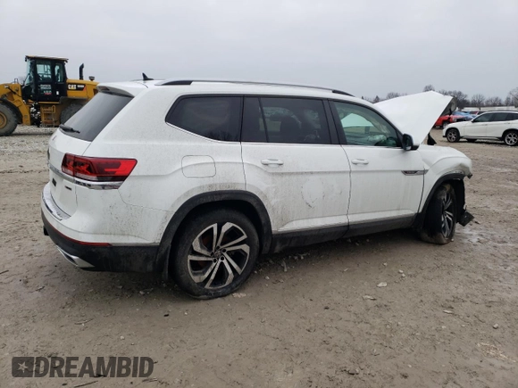 2022 Volkswagen Atlas SEL with VIN 1V2BR2CA6NC512106, listed as a Copart auction lot 85214154 with 53,931 mi miles and Salvage title. Bid and sale history available at DreamBid. Image 3.
