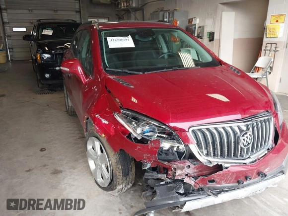 2015 Buick Encore Convenience with VIN KL4CJFSB4FB264728, listed as a IAAI auction lot 41690691 with 101,731 mi miles. Bid and sale history available at carsss.com. Image 1.