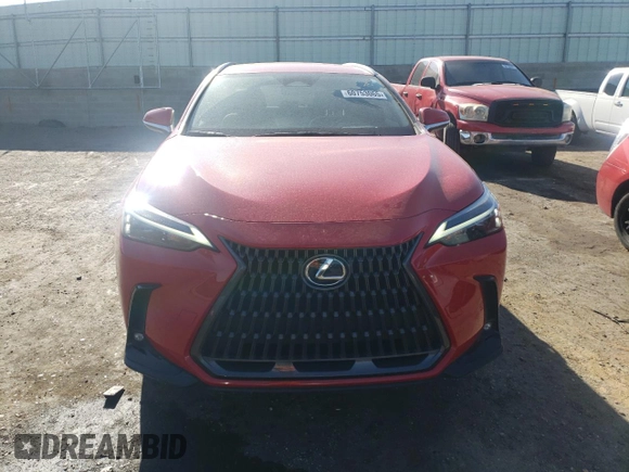 2023 Lexus NX 250 with VIN JTJADCAZXP2007217, listed as a Copart auction lot 60753065 with 35,698 mi miles and Salvage title. Bid and sale history available at DreamBid. Image 5.
