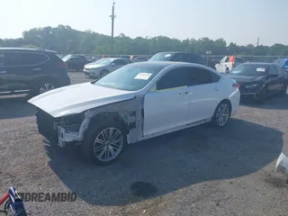 2018 Genesis G80 3.8L with VIN KMHGN4JE5JU234464, listed as a IAAI auction lot 42475378 with 86,243 mi miles and . Bid and sale history available at DreamBid. Image 2.