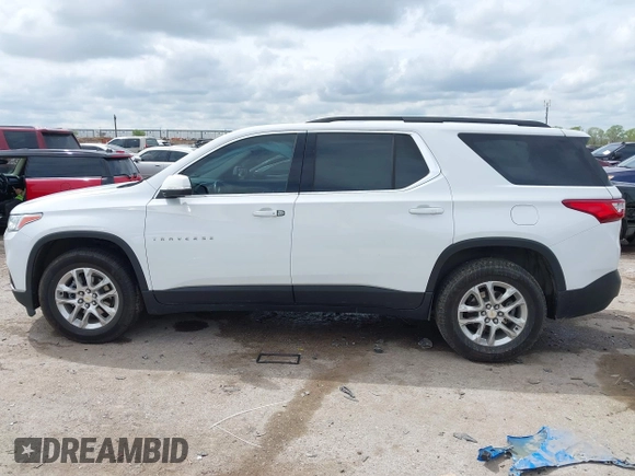 2021 Chevrolet Traverse LT Cloth with VIN 1GNERGKW2MJ181213, listed as a IAAI auction lot 41899383 with 49,642 mi miles and . Bid and sale history available at DreamBid. Image 14.
