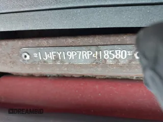 1994 Jeep Wrangler S with VIN 1J4FY19P7RP418580, listed as a IAAI auction lot 41899026 with 196,430 mi miles. Bid and sale history available at carsss.com. Image 9.