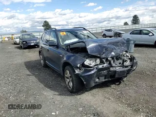 2008 BMW X3 3.0si with VIN WBXPC93458WJ10403, listed as a Copart auction lot 55176635 with Not Provided miles and Salvage Title. Bid and sale history available at DreamBid. Image 14.