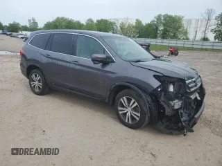 2017 Honda Pilot EX-L with VIN 5FNYF6H58HB066653, listed as a Copart auction lot 58304875 with 67,457 mi miles and Salvage title. Bid and sale history available at DreamBid. Image 4.