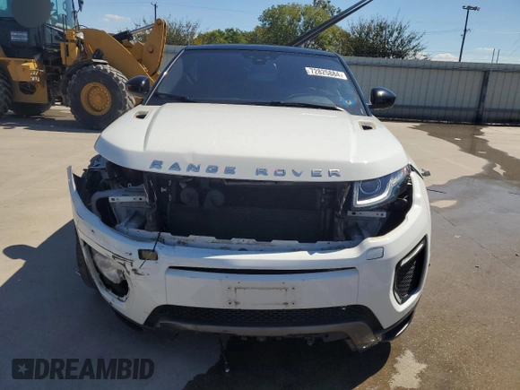 2018 Land Rover Range Rover Evoque HSE Dynamic with VIN SALVD5RX2JH288073, listed as a Copart auction lot 72825884 with 39,689 mi miles and Salvage title. Bid and sale history available at DreamBid. Image 5.