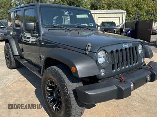 2018 Jeep Wrangler JK Unlimited Sport S with VIN 1C4BJWDG8JL890974, listed as a Copart auction lot 76051434 with 26,581 mi miles and Salvage Title. Bid and sale history available at carsss.com. Image 1.