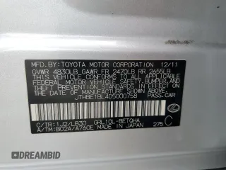 2013 Lexus GS with VIN JTHBE1BL4D5000758, listed as a Copart auction lot 53100215 with 105,444 mi miles and Salvage Title. Bid and sale history available at carsss.com. Image 13.