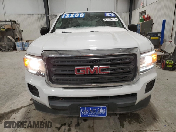 2015 GMC Canyon 2WD with VIN 1GTG5AE35F1172598, listed as a Copart auction lot 41620115 with 135,864 mi miles and Salvage Title. Bid and sale history available at DreamBid. Image 5.