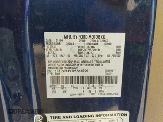 2009 Ford F-150 XL с VIN 1FTPW14V19FA44706, выставлен на аукционе IAAI как лот 42530002 с пробегом 208 419 миль миль и . История ставок и продаж доступна на DreamBid. Изображение 9.