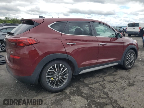 2020 Hyundai Tucson Ultimate with VIN KM8J3CAL2LU258843, listed as a Copart auction lot 57593555 with 67,633 mi miles and Salvage title. Bid and sale history available at DreamBid. Image 3.