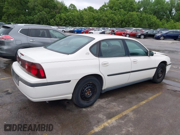 2003 Chevrolet Impala z VIN 2G1WF52E039383388, wystawiony jako IAAI lot #42292147 z przebiegiem 162 382 mil mil oraz . Historia ofert i sprzedaży dostępna na DreamBid. Obrazek 4.
