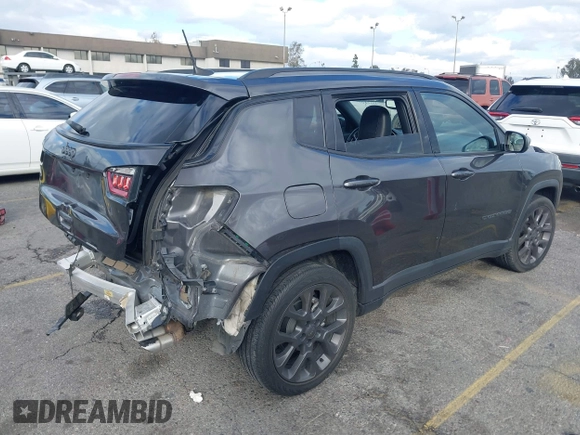 2021 Jeep Compass 80th Anniversary with VIN 3C4NJCEB7MT596909, listed as a IAAI auction lot 41376547 with 54,058 mi miles and . Bid and sale history available at DreamBid. Image 4.
