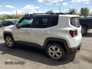 2020 Jeep Renegade Limited with VIN ZACNJBD12LPM02664, listed as a Copart auction lot 55297675 with 58,957 mi miles and Salvage title. Bid and sale history available at DreamBid. Image 2.