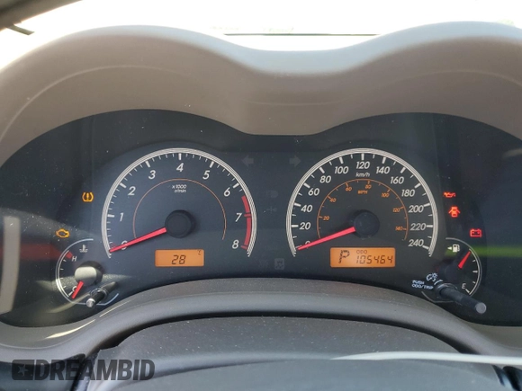 2010 Toyota Corolla with VIN 2T1BU4EE3AC452671, listed as a Copart auction lot 49230905 with 105,464 mi miles and Salvage Title. Bid and sale history available at carsss.com. Image 9.