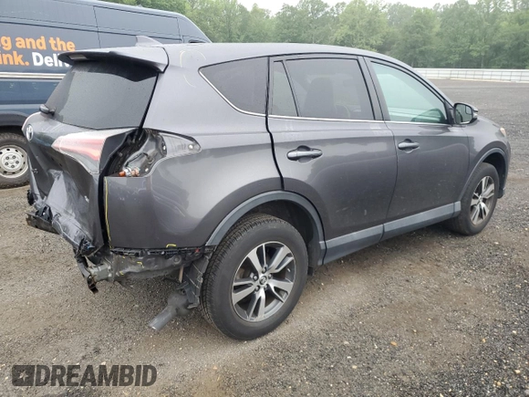 2018 Toyota RAV4 XLE with VIN 2T3WFREV0JW445322, listed as a Copart auction lot 55623845 with 116,700 mi miles and Salvage title. Bid and sale history available at DreamBid. Image 3.