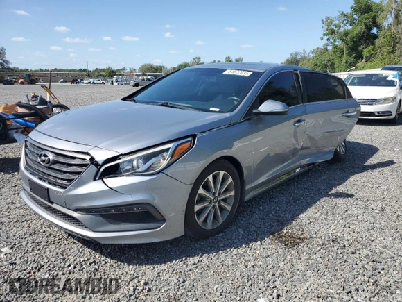 2016 Hyundai Sonata Sport with VIN 5NPE34AFXGH325341, listed as a Copart auction lot 54572035 with 132,316 mi miles and Salvage Title. Bid and sale history available at DreamBid. Image 1.